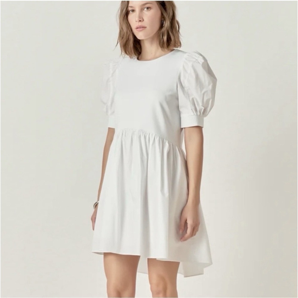 Anthropologie English Factory‎ Women's High Low Knit Combo Dress Sz S NWT